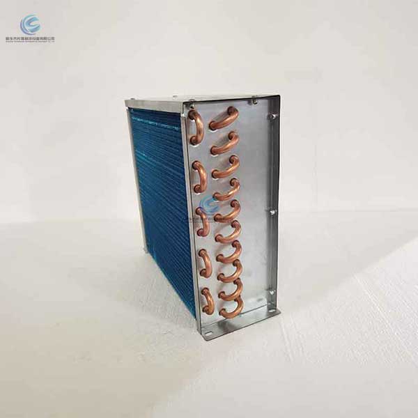 Display case evaporator coil