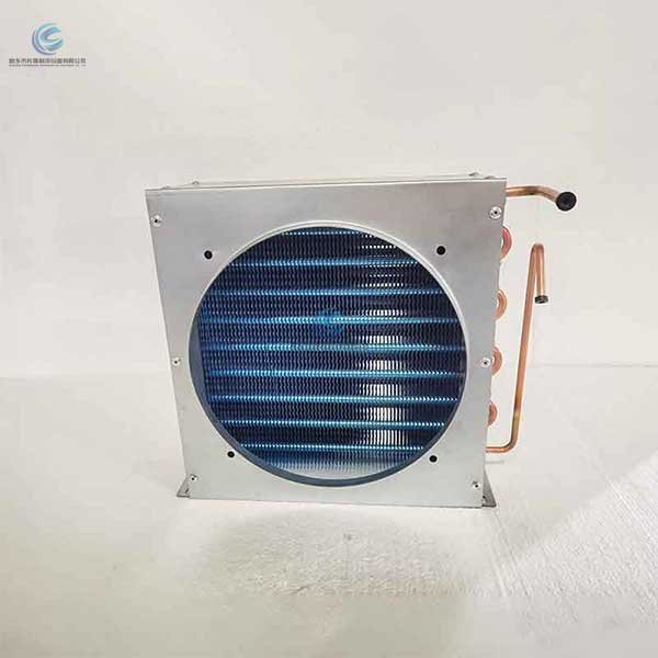 Display case evaporator coil
