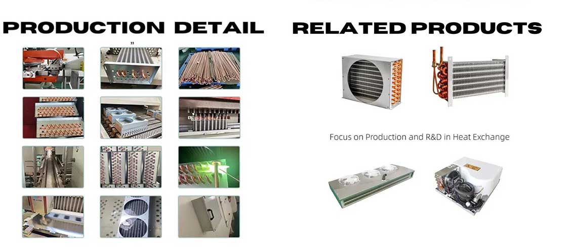 copper tube aluminum fin evaporator coil